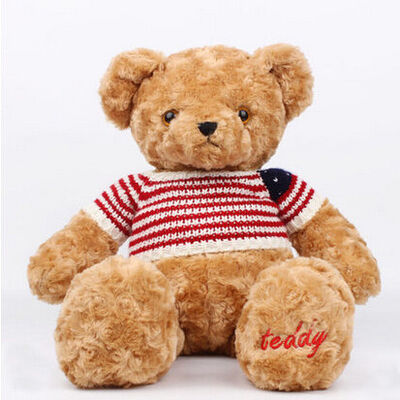 De donkere Bruine Teddybeer Gepersonaliseerde Functie van de de Klantenoptie van het Pluchespeelgoed
