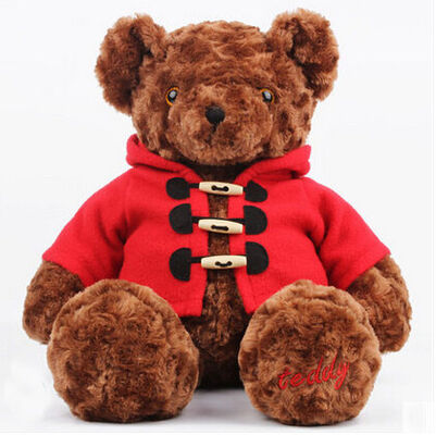 Ce 30cm Gevulde Dierlijke Speelgoed Bruine die Teddybeer met Laag wordt aangepast
