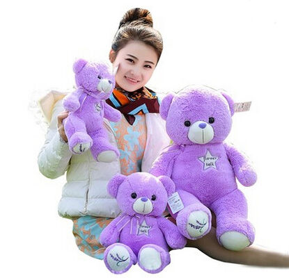 Grote Jumbolavendel Purpere Teddybeer 30cm 45cm 60cm 100cm 120cm