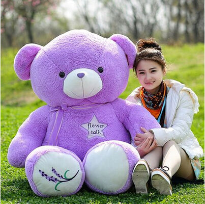 Grote Jumbolavendel Purpere Teddybeer 30cm 45cm 60cm 100cm 120cm