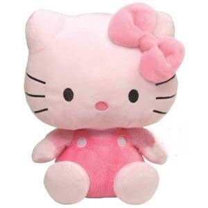 20cm Mooi Oranje Hello Kitty Beeldverhaal Gevuld Pluchespeelgoed voor Inzameling