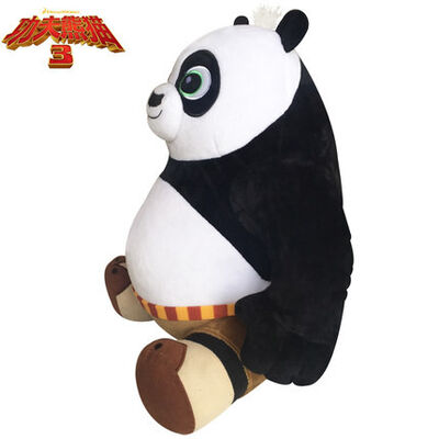 Nieuwe Kungfu-Panda 3 Zitting stelt Pandapo Beeldverhaal Gevuld Pluchespeelgoed