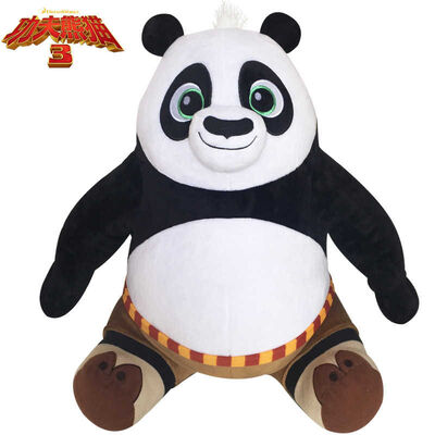 Nieuwe Kungfu-Panda 3 Zitting stelt Pandapo Beeldverhaal Gevuld Pluchespeelgoed