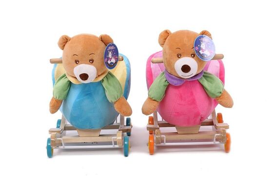 Mooie Dierlijke de Schommelstoelinzameling van de Pluchebaby voor Babyrit bij het Spelen