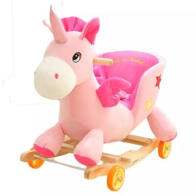 Mooie Dierlijke de Schommelstoelinzameling van de Pluchebaby voor Babyrit bij het Spelen