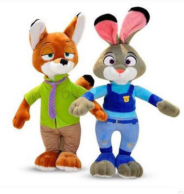 Het bruine en Groene van de Pluchespeelgoed Gevulde Dieren van Zootopia Disney Zachte Materiaal