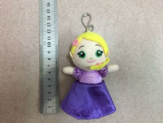 gevulde het Speelgoed Rode Blauwe Geel van de 4 duim Mooie Bevroren Pluche Keychain