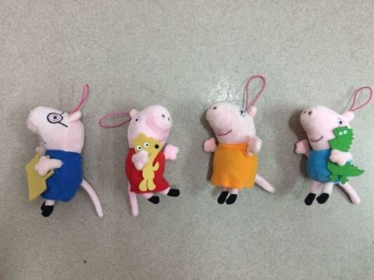 De Pluchestuk speelgoed van het Peppavarken Keychain Gevuld Speelgoed voor Bevorderingsgiften