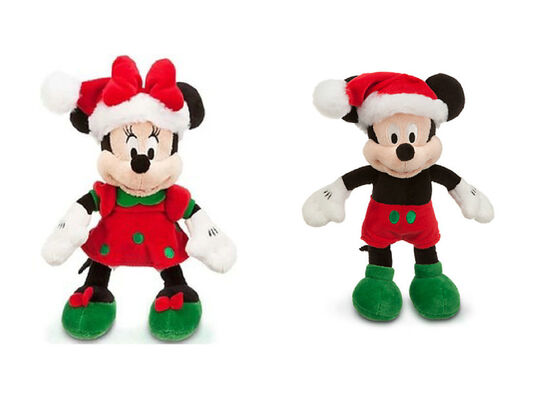 Rode Disney-Kerstmis Mickey Mouse van het Pluchespeelgoed vulde Aangepaste 45cm