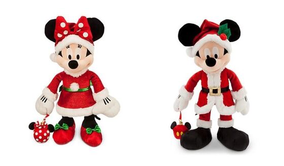 De Mickey muis van manierkerstmis en van Minnie Mouse Disney Pluchespeelgoed 40cm