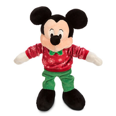 Disney-Kerstmis Rood en Groen Mickey Mouse en Minnie Mouse