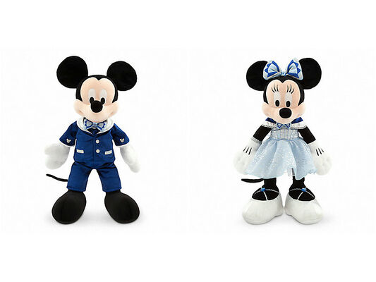 Disneyland de Pluche Mickey Mouse en Minnie Mouse van de Diamantviering
