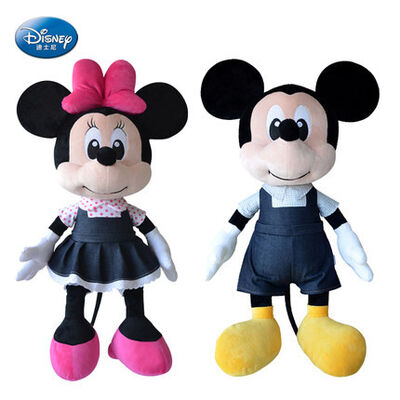 Zwart Disney-Pluchespeelgoed Zwart Mickey Mouse en Minnie Mouse 16 duim