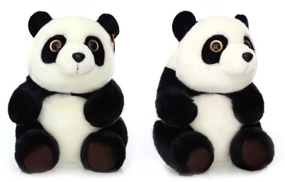 De gevulde Dierlijke van de het Speelgoed Echte Pluche van de Jonge geitjespluche Zwarte Gevormde Panda, 20cm/30cm/45cm