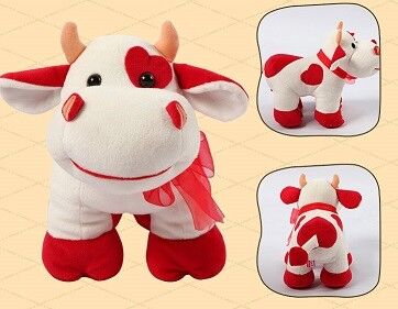 Van de de Koevorm van bevorderingsgiften Mooie Rode de Douane Kleine Gevulde Dieren voor Kinderen