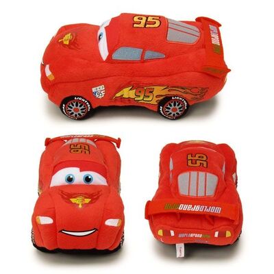 Rood Origineel Disney-de Auto'sspeelgoed van Open tweepersoonsautoraceauto's 3 Gevuld Speelgoed van de Beeldverhaalpluche voor Baby het Spelen