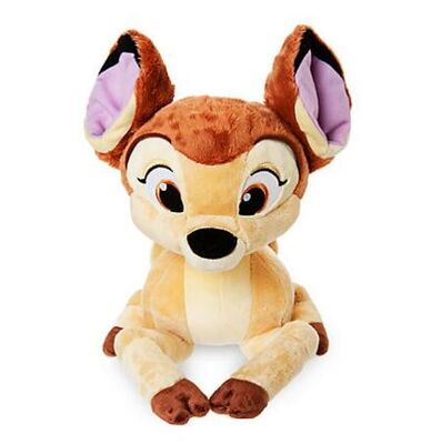 Bambi met de Opslag Zacht Speelgoed 25cm van Vlinder Middelgroot Disney Grootte Bruine Kleur