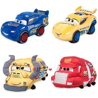 Rood Origineel Disney-de Auto'sspeelgoed van Open tweepersoonsautoraceauto's 3 Gevuld Speelgoed van de Beeldverhaalpluche voor Baby het Spelen
