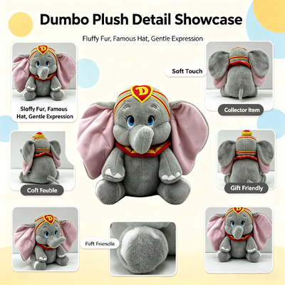 Leuke Custom Disney Pluche Speelgoed Dumbo - D Cartoon Karakter Knuffels