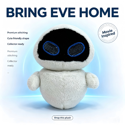 Schattige Disney Pixar Pluche WALL‑E EVE Knuffels