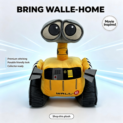 Schattige Disney Pixar Pluche WALL‑E Qa Speelgoed 35*15*15cm