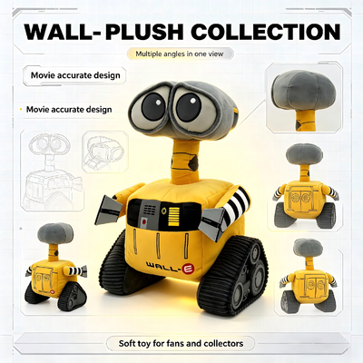 Schattige Disney Pixar Pluche WALL‑E Qa Speelgoed 35*15*15cm