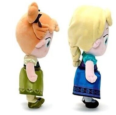 Klein de Pluchespeelgoed Elsa van Meisjesdisney en Anna Bevroren Babydoll 30cm