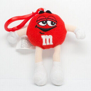 De gepersonaliseerde Pluchestuk speelgoed Rode M&M Karakter Gevulde Dieren van Keychain