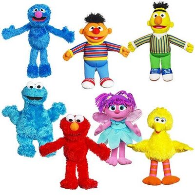 De Gevulde Dieren van het Sesame Streetkoekje Monster