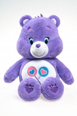 De originele Zorg draagt Gevuld Purper/Blauw/Geel de Pluchespeelgoed van het Dierenbeeldverhaal,