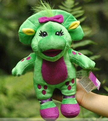 Gevulde Barney het Stuk speelgoed van de het Beeldverhaalpluche van het Babyloodje in Polyestermateriaal