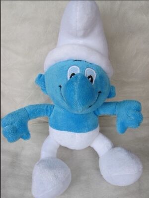 Leuk Smurf Gevuld de Pluchespeelgoed van het Dierenbeeldverhaal voor de Machine van de Verkoopkraan