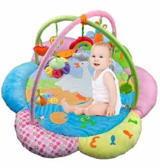 Het naar maat gemaakte Mooie Spel Gyms Playmat van de Bloembaby en Gymnastiek voor Babys