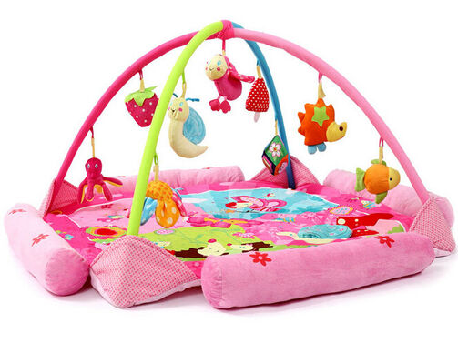 Van het de Babyspel van de bloem Gelukkige Tuin Roze van de de Babyactiviteit van Gyms het Spelmat