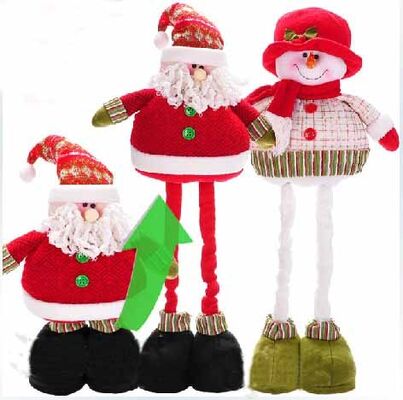 Gepersonaliseerde 68cm Grote Kerstmis Gevulde Sneeuwman met Streaching-Been