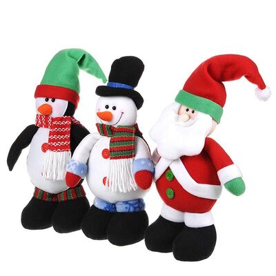 Het leuke Kerstmis Gevulde Kerstmandoll Stuk speelgoed van de Sneeuwmanpluche voor Kinderen