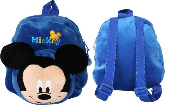 schooltas van 12 duim de Blauwe Mickey Mouse, Gepersonaliseerde Peuterrugzakken
