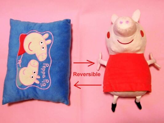 Het Stuk speelgoed van de het Varkenspluche van manier Omkeerbare Peppa Kussens en Hoofdkussens voor Beddegoed
