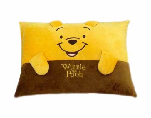 Het Beeldverhaalpluche Winnie van manierdisney het Pooh-Gele Babyhoofdkussen