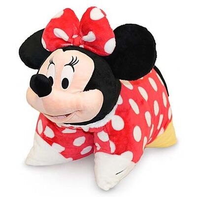 Rood Mooi de Peuterhoofdkussen van Disney Minnie Mouse met het Hoofd van Plucheminnie