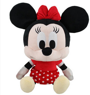 Groot Hoofd het Stuk speelgoed van Minnie Mouse Zacht Roze de Pluchespeelgoed van Disney met Douaneembleem