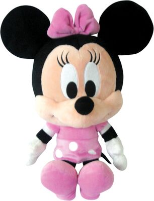 Groot Hoofd het Stuk speelgoed van Minnie Mouse Zacht Roze de Pluchespeelgoed van Disney met Douaneembleem