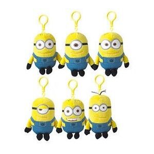 Verachtelijk me Minions Gevulde het Stuk speelgoed van de Dierenpluche de Rugzakklem van Keychain