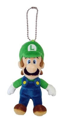 Blauwe en Groene Super Animal de Rugzakklem van Mario Plush Keychain Stuffed