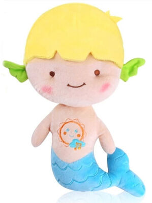 Geel Blauw Rood Leuk Babyspeelgoed Klein Doll 20cm 25cm van de Meerminpluche