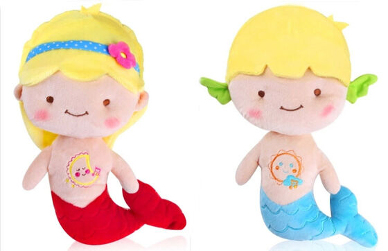 Geel Blauw Rood Leuk Babyspeelgoed Klein Doll 20cm 25cm van de Meerminpluche