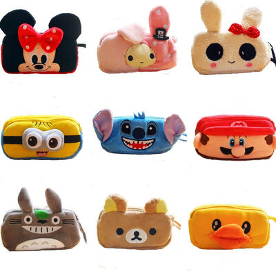 Disney-het Potloodzak van de Beeldverhaalpluche, de Dierlijke Zak van het Ritssluitingspotlood
