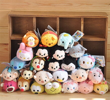 Het hete Speelgoed van de de Inzamelingspluche van Disney Tsum Tsums voor het Mobiele Telefoonscherm Schonere Keychain-Zak