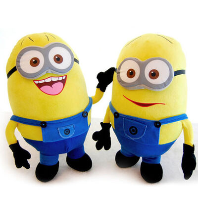 Het leuke Verachtelijke Speelgoed van de Beeldverhaalpluche me Minion met 3D Cijfer van de Oogactie