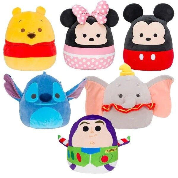 Disney World Softest Squishmallows Plush Soft Kussen assortiment 10 inch